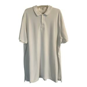 VGUC The Foundry Men's White Collared Short Sleeve Shirt Size 3XL